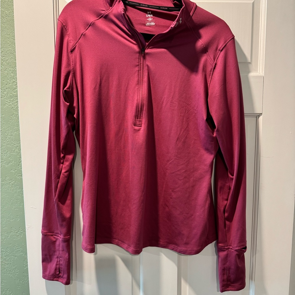 Under Armour Women's Long Sleeve Burgundy Top
